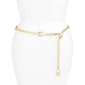MICHAEL Michael Kors Hamilton Logo Lock Chain Belt